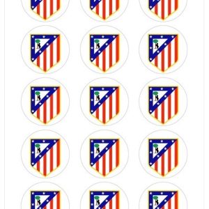 Galleta con el Escudo de la selección española de Fútbol en papel de azúca